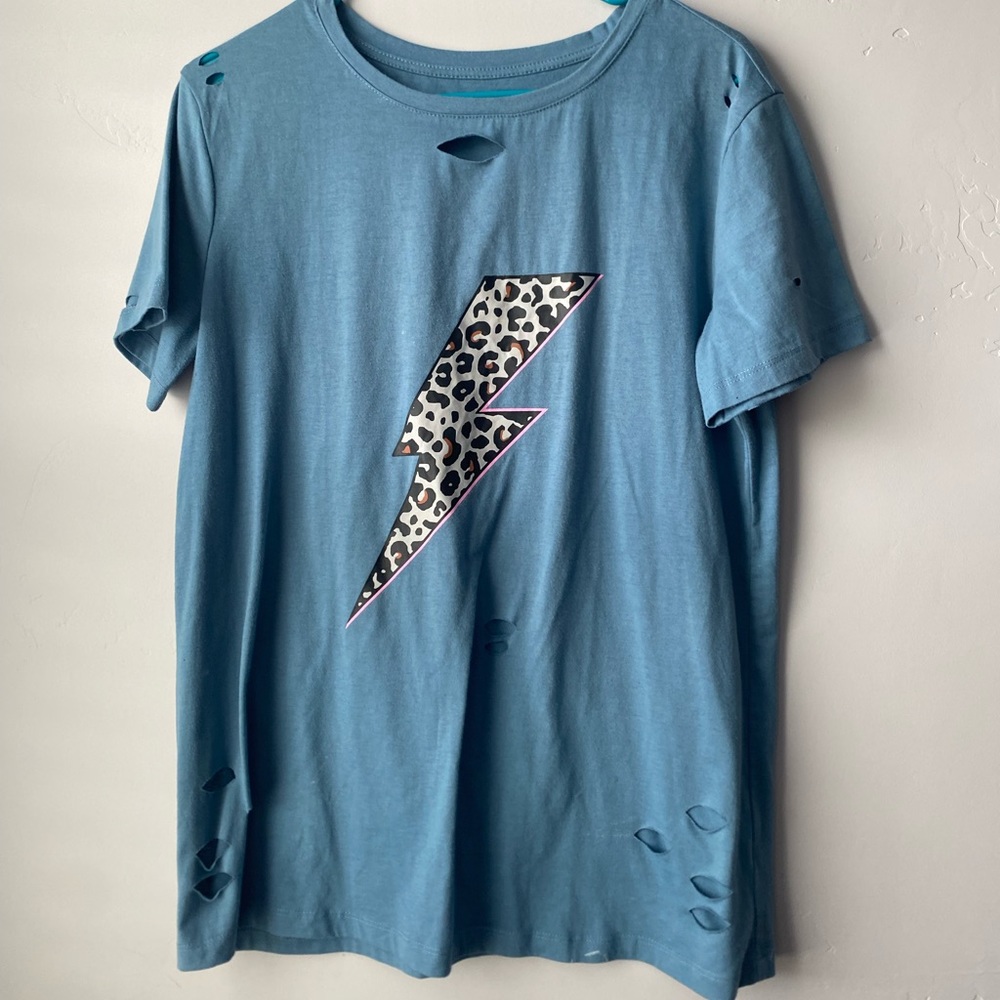 Lightning Bolt Tee - Size Large - FABULOUS CONDITION